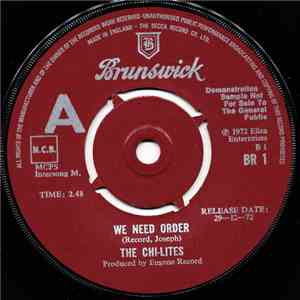 The Chi-Lites - We Need Order download flac mp3