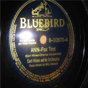 Earl Hines And His Orchestra - Ann / Topsy-Turvy download flac mp3