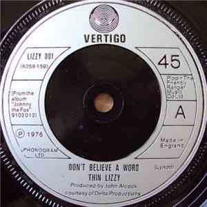 Thin Lizzy - Don't Believe A Word download flac mp3