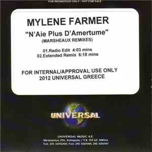 Mylene Farmer - N'Aie Plus D'Amertume (Marsheaux Remixes) download flac mp3