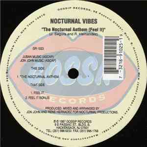 Nocturnal Vibes - The Nocturnal Anthem (Feel It) download flac mp3