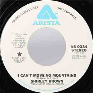 Shirley Brown - I Can't Move No Mountains download flac mp3