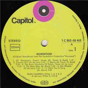 Al De Lory, Glen Campbell - Norwood - Original Motion Picture Soundtrack download flac mp3