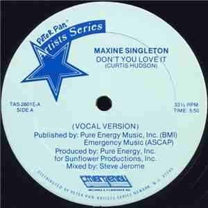Maxine Singleton - Don't You Love It download flac mp3