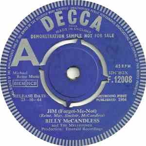 Billy McCandless And The Mellotones  - Jim (Forget-Me-Not) download flac mp3