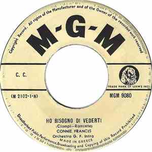 Connie Francis - Ho Bisogno Di Vederti download flac mp3
