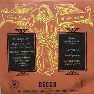 Quartetto Polifonico Italiano - Choral Music Of 13th-16th Centuries download flac mp3