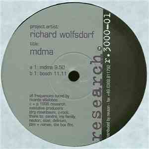 Richard Wolfsdorf - MDMA / Bosch download flac mp3
