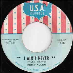 Ricky Allen - I Ain't Never download flac mp3