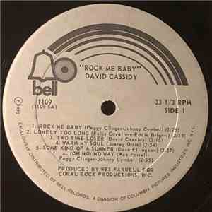 David Cassidy - Rock Me Baby download flac mp3