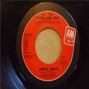 Simple Minds - All The Things She Said download flac mp3