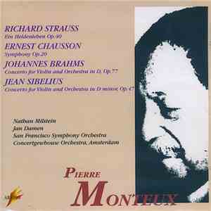 Richard Strauss, Ernest Chausson, Johannes Brahms, Jean Sibelius, Pierre Monteux - R. Strauss: Ein Heldenleben; Chausson; Symphony Op. 20; Brahms: Violin Concerto; Sibelius: Violin Concerto download flac mp3