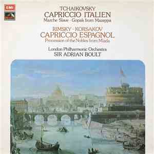 Sir Adrian Boult, The London Philharmonic Orchestra - Tchaikovsky: Capriccio Italien / Rimsky-Korsakov: Capriccio Espagnol download flac mp3