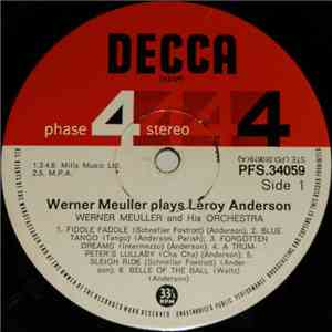 Werner Meuller And His Orchestra - Werner Meuller Plays Leroy Anderson download flac mp3