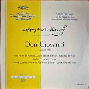 Wolfgang Amadeus Mozart - Don Giovanni (Ausschnitte) download flac mp3