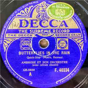 Ambrose Et Son Orchestre - Butterflies In The Rain / Pale Volga Moon download flac mp3