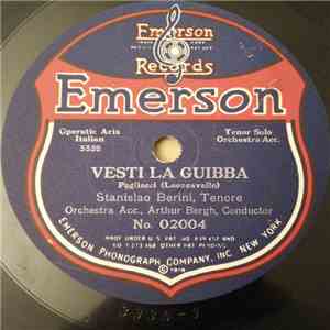 Stanislao Berini - Vesti La Guibba / Celeste Aida download flac mp3