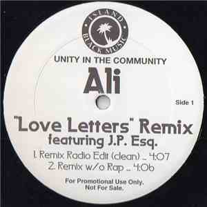 Ali Featuring J.P. Esq. - Love Letters (Remix) download flac mp3