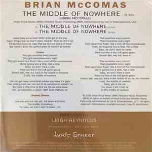Brian McComas - The Middle Of Nowhere download flac mp3
